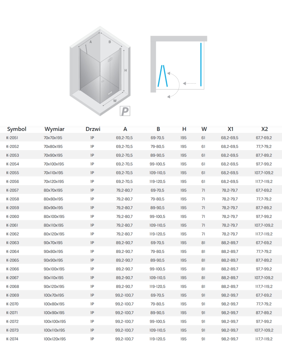 New Trendy new soleo kabina prysznicowa